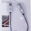 K&M MIGHTY BRIGHT 2-LED USB LIGHT SILVER
