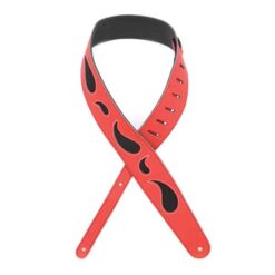 PLANET WAVES STRAP PAISLEY WINDOW  RED WITH BLACK