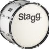 STAGG 20”x10” MARCHING DRUM WHITE