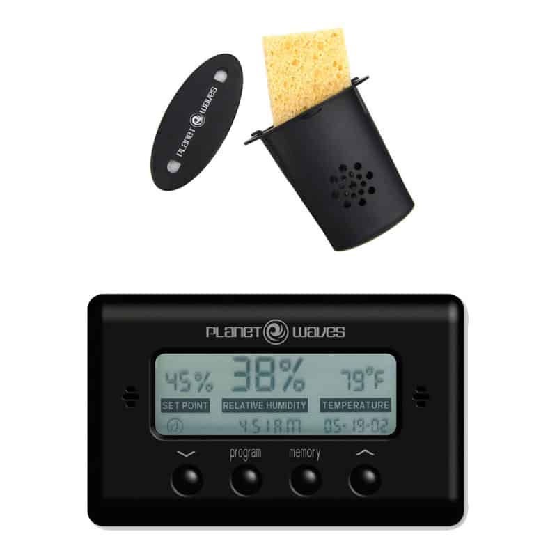 Planet Waves Acoustic Guitar Humidifier with Digital Humidity & Temperature sensor 