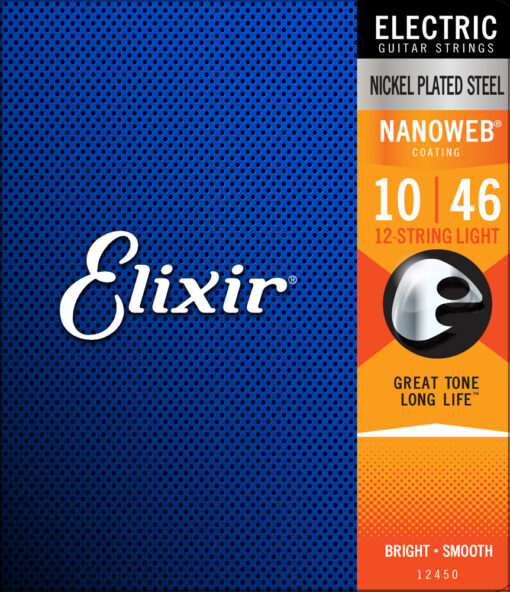 ELIXIR 12450 ELECTRIC NANOWEB 12-STRING LIGHT