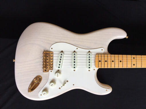 FENDER CUSTOM SHOP 2019 VINTAGE CUSTOM 57 STRAT AGED WHITE BLONDE