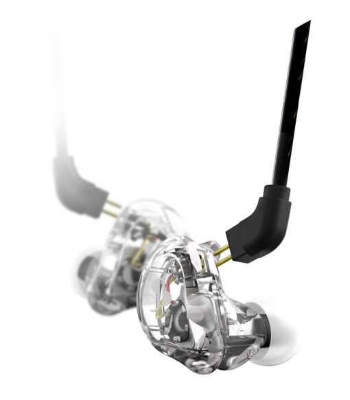 STAGG SPM-235 HIGH-RESOLUTION SOUND-ISOLATING EARPHONES TRANSPARENT