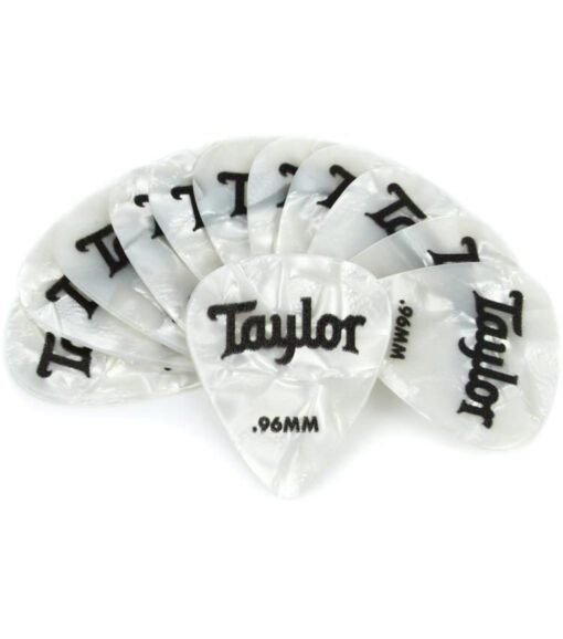 TAYLOR CELLULOID 351 PICKS WHITE PEARL 0.96MM 12-PACK