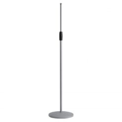 K&M 26010 MIC STAND STRAIGHT CAST BASE GREY SOFT TOUCH FINISH