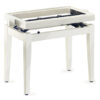 STAGG WHITE MATT PIANO BENCH WITHOUT TOP