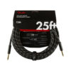 FENDER DELUXE SERIES INSTRUMENT CABLE 25INCH STRAIGHT-STRAIGHT BLACK TWEED