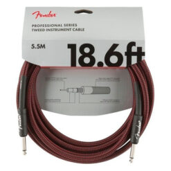 FENDER PROFESSIONAL SERIES 18.6 INSTRUMENT CABLE 5,5 M RED TWEED