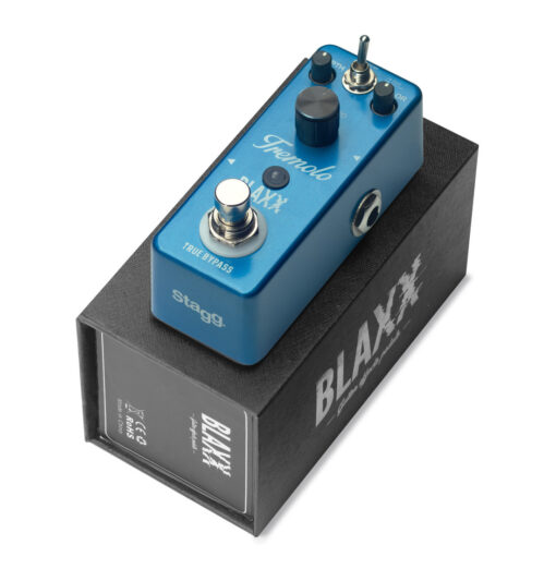 STAGG BX-TREMOLO BLAXX TREMOLO PEDAL FOR GUITAR WITH 2 DIFFERENT MODES