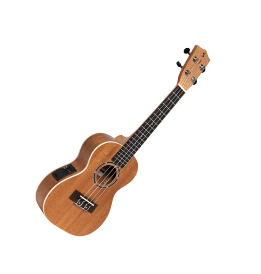 STAGG UC-30 E ACOUSTIC-ELECTRIC CONCERT UKULELE WITH SAPELE TOP AND GIGBAG