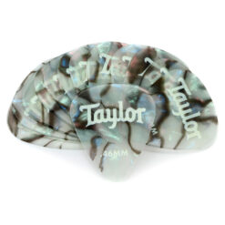TAYLOR CELLULOID 351 GUITAR PICKS 12-PACK ABALONE .46MM