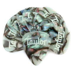 TAYLOR CELLULOID 351 GUITAR PICKS 12-PACK ABALONE .71MM