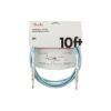 FENDER ORIGINAL SERIES STRAIGHT TO STRAIGHT INSTRUMENT CABLE 10 FOOT DAPHNE BLUE
