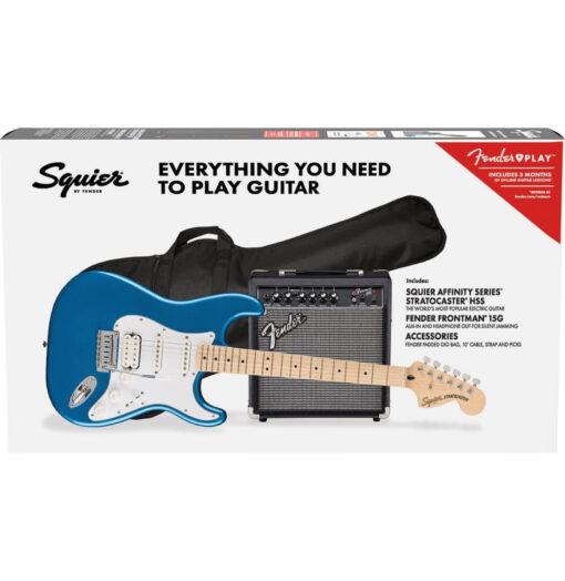 FENDER SQUIER AFFINITY SERIES STRATOCASTER HSS PACK MN LAKE PLACID BLUE