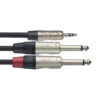 STAGG N SERIES Y-CABLE MINI JACK/JACK (M/M) STEREO/MONO 1 M