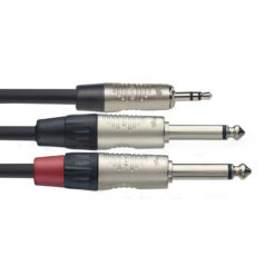STAGG N SERIES Y-CABLE MINI JACK/JACK (M/M) STEREO/MONO 1 M