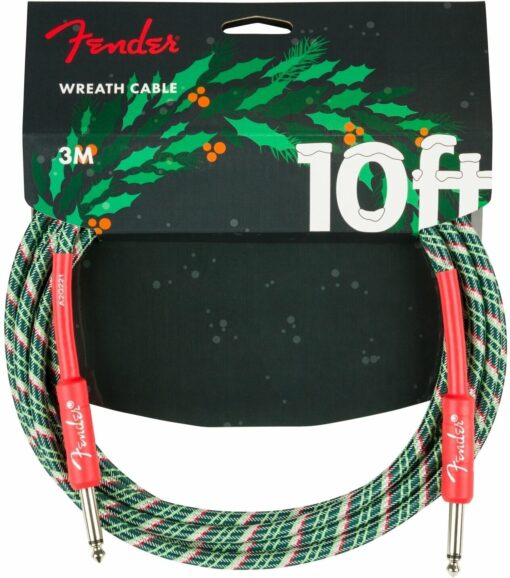 FENDER WREATH HOLIDAY GREEN-RED 3 M STRAIGHT - STRAIGHT