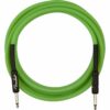 FENDER PROFESSIONAL SERIES GLOW IN THE DARK 3M STRAIGHT INSTRUMENT CABLE GREEN
