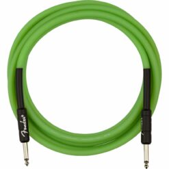 FENDER PROFESSIONAL SERIES GLOW IN THE DARK 3M STRAIGHT INSTRUMENT CABLE GREEN