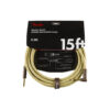 FENDER DELUXE SERIES STRAIGHT TO RIGHT ANGLE INSTRUMENT CABLE 4.5M TWEED