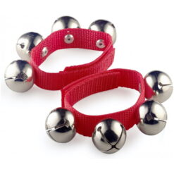 STAGG SET OF TWO WRIST BELLS LARGE RED