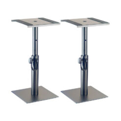 STAGG TWO HEIGHT-ADJUSTABLE MONITOR OR LIGHT STANDS SHORT