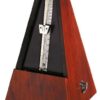 Wittner 903330 Plastic Casing Metronome with Bell, Mahogany Grain
