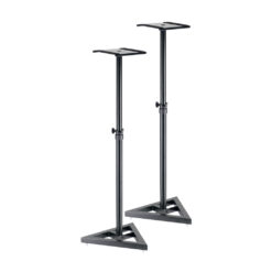 STAGG HEIGHT-ADJUSTABLE STEEL STUDIO MONITOR OR LIGHT STANDS