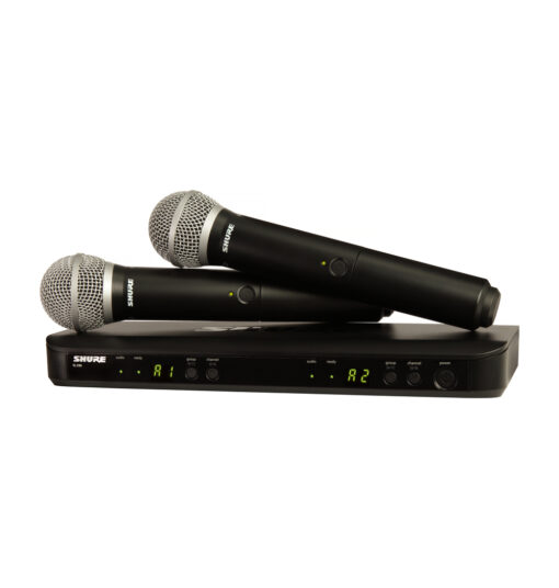 SHURE BLX288/PG58 HANDHELD WIRELESS MICROPHONE SYSTEM