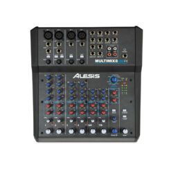 ALESIS MULTIMIX 8 USB FX 8 CHANNEL MIXER WITH EFFECTS / USB AUDIO INTERFACE