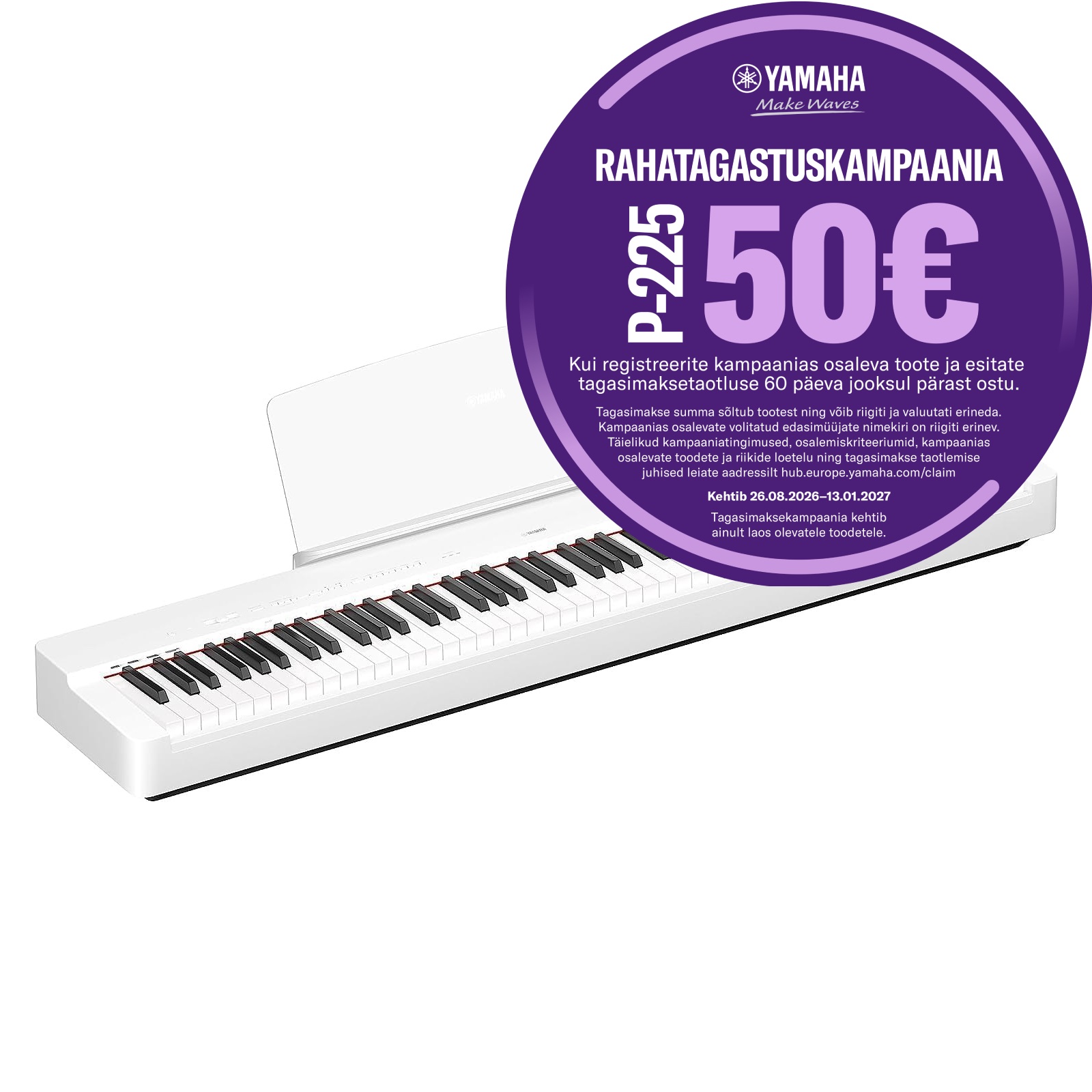 Yamaha p-225 white