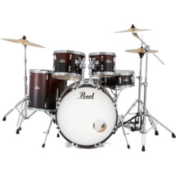 PEARL RS525SBC/C757 ROAD SHOW PLUS GARNET FADE WITH HARDWARE AND CYMBALS
