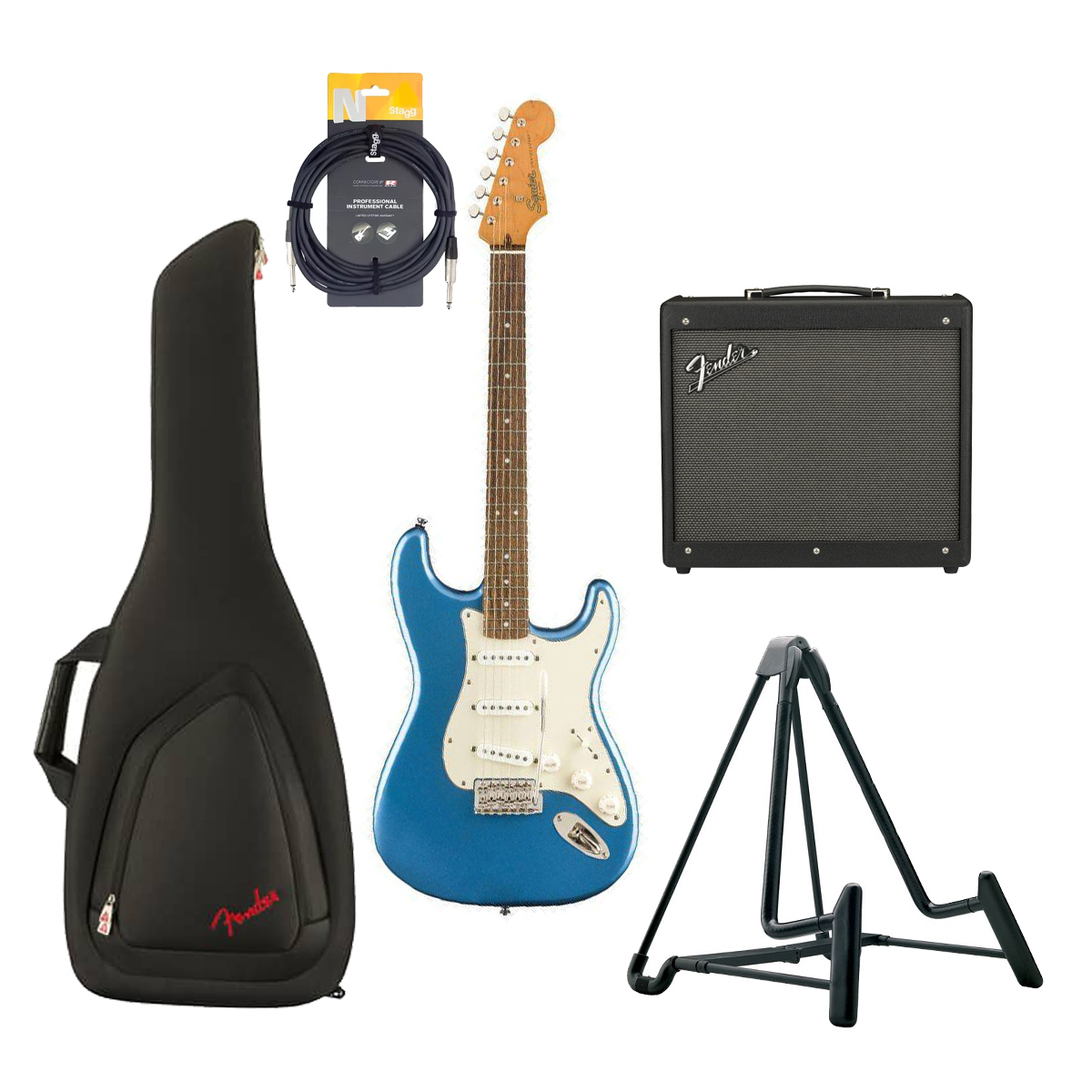 ELECTRIC GUITAR BUNDLE WITH SQUIER CLASSIC VIBE ’60S STRATOCASTER