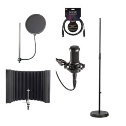 VOCAL BUNDLE WITH MICROPHONE, POPKILLER, REFLECTION FILTER, MIC.STAND AND CABLE