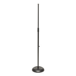 STAGG MICROPHONE FLOOR STAND WITH HEAVY SOLID ROUND BLACK BASE