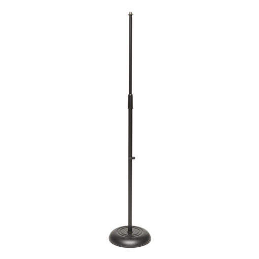 STAGG MICROPHONE FLOOR STAND WITH HEAVY SOLID ROUND BLACK BASE