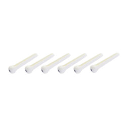 STAGG PINS FOR ACOUSTIC GUITAR BRIDGE PLASTIC WHITE