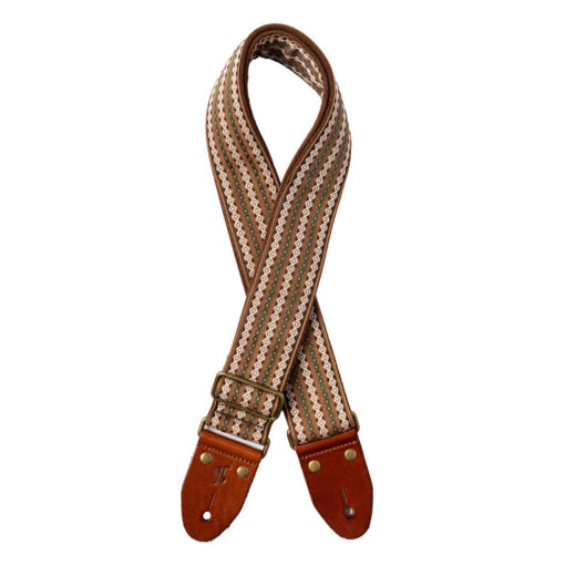 STAGG WOVEN NYLON STRAP CLASSIC BROWN