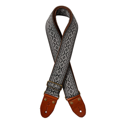 STAGG WOVEN NYLON STRAP DIAMOND BLACK