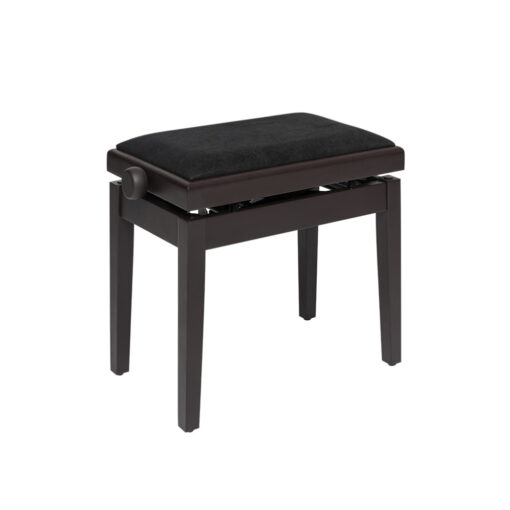 STAGG MATT ROSEWOOD HYDRAULIC PIANO BENCH WITH BLACK VELVET TOP