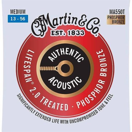 MARTIN MA540T SP LIFESPAN TREATED ACOUSTIC GUITAR STRINGS 80/20 BRONZE LIGHT