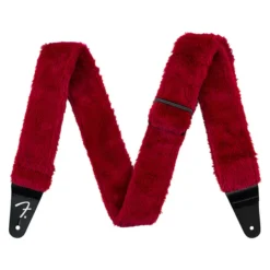 FENDER POODLE PLUSH STRAP RED