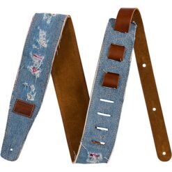 FENDER X WRANGLER RIPPED DENIM STRAP INDIGO