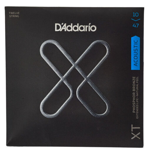 DADDARIO XTAPB1047-12 LIGHT STRING SET FOR 12-STRING GUITARS