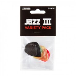 JAZZ 3 GUITAR PICK VARIETY PACK (6 PCS)