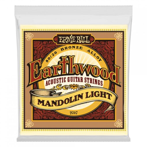 ERNIE BALL EARTHWOOD MANDOLIN LIGHT LOOP END BRONZE ACOUSTIC GUITAR STRINGS 9-34 GAUGE