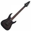 JACKSON JS SERIES DINKY ARCH TOP JS22Q-7 DKA HT, TRANSPARENT BLACK BURST