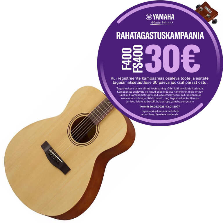 YAMAHA FS400 ACOUSTIC GUITAR NATURAL SATIN