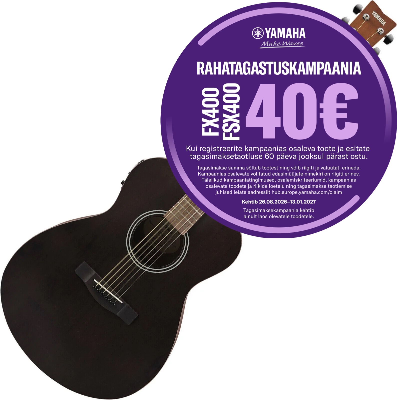 YAMAHA FSX400 SMOKY BLACK
