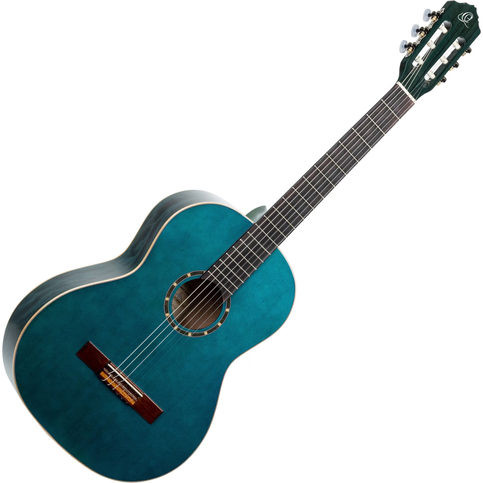 ORTEGA FAMILY SERIES CLASSICAL SLIM NECK GUITAR OCEAN BLUE